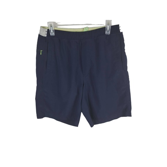Birddogs Shorts Birddogs Men Large Long Navy Blue Lined Athletic Boom For Your Broomstick